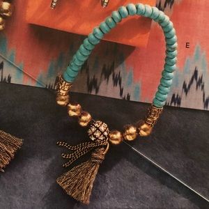 Silpada Turquoise Brass “Carribean Cool” Bracelet KRB0039